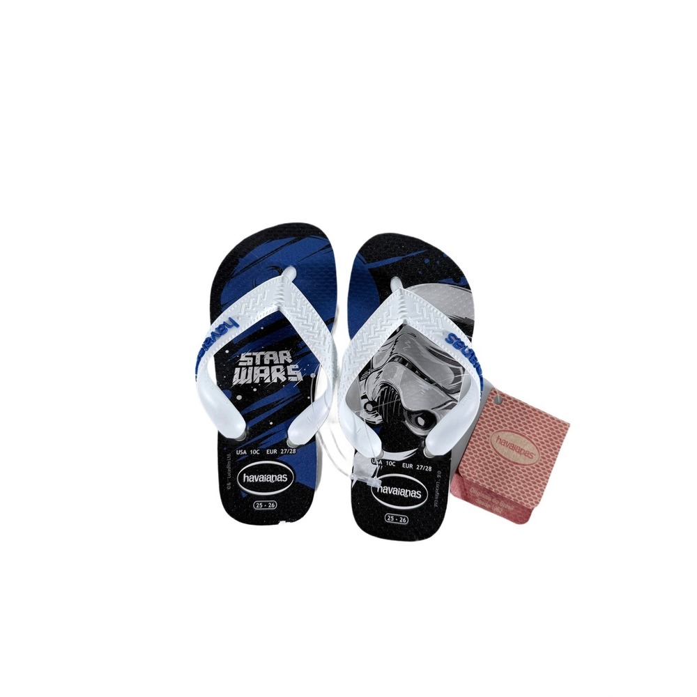 Havaianas Kids Star Wars Stormtrooper Flip Flops Sandals Boys Size 10C New
